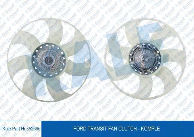 ZFC016 Fan Termigi Pervaneli Ford Transit (V184) 2.4 Tdci 2000-2006/ Transit (V184) 2.4 Di 2000-2006/ Transit (V184) 2.4 Tde 2000-2006